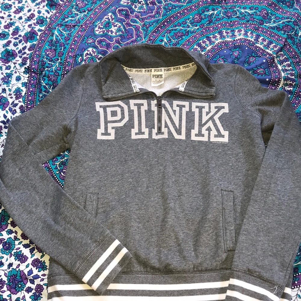 Pink half zip